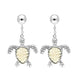 Sterling Silver Coquina Turtle Drop Earrings, E1934