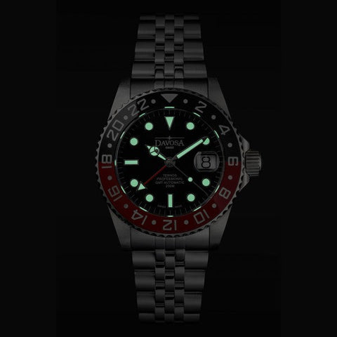 Davosa Ternos Professional GMT Penta Bracelet Watch product detail view
