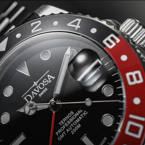 Davosa Ternos Professional GMT Penta Bracelet Watch detailed product view