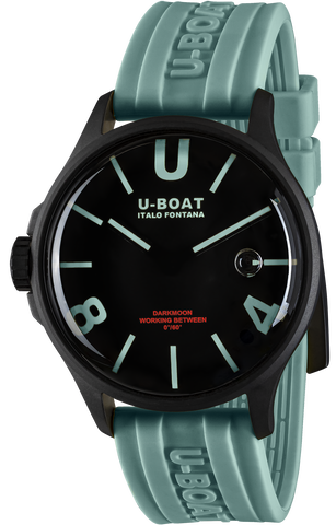 U-Boat Watch Darkmoon Black Aquamarine Curve PVD 9526/B