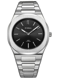 D1 Milano Groovy Black Ultra Thin Watch