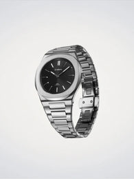 D1 Milano Groovy Black Ultra Thin Watch