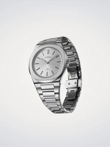 D1 Milano Groovy Silver Ultra Thin Watch