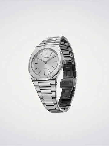 D1 Milano Silver Mellow Ultra Thin Watch