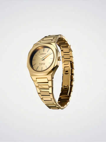 D1 Milano Gold Gleam Ultra Thin Watch