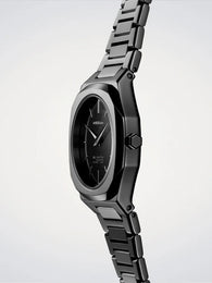 D1 Milano Black Gleam Ultra Thin Watch