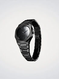 D1 Milano Black Gleam Ultra Thin Watch