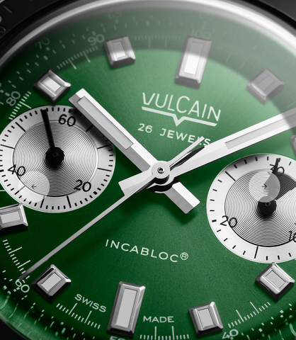 Vulcain Skindiver Chronograph Green Bracelet Limited Edition Watch
