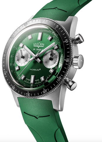 Vulcain Skindiver Chronograph Green Rubber Limited Edition Watch