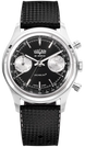 Vulcain Watch Chronograph 38mm Black Silver Rubber 640109A00.BAC243
