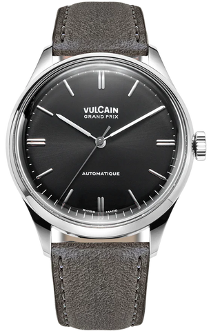 Vulcain Watch Grand Prix Grey Leather 670171A00.BAC213