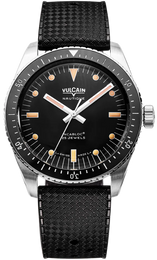 Vulcain Watch Skindiver Black Rubber 660170A07.BAC243