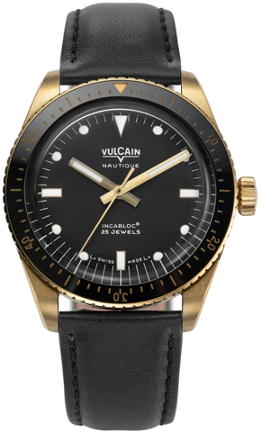 Vulcain Watch Skindiver Nautique Bronze Black 662170A07.BAC201