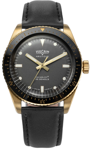 Vulcain Watch Skindiver Nautique Bronze Grey 662170A17.BAC201