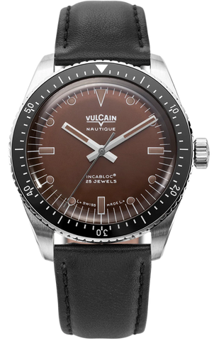 Vulcain Watch Skindiver Nautique Brown 660170A47.BAC201