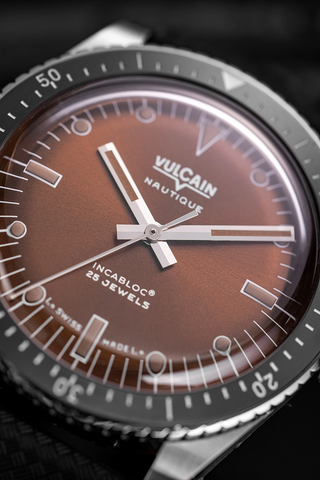 Vulcain Skindiver Nautique Brown Watch