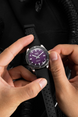 Vulcain Skindiver Nautique Purple Black Rubber Limited Edition Watch