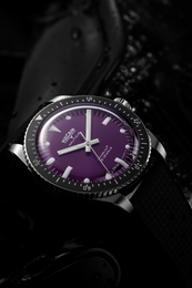 Vulcain Skindiver Nautique Purple Black Rubber Limited Edition Watch