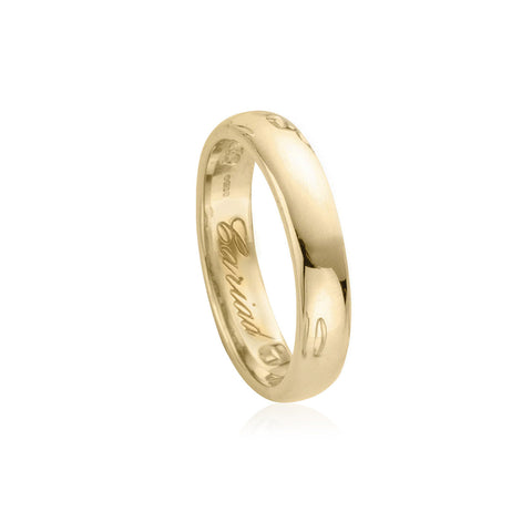 Clogau Windsor 9ct Yellow Gold 4mm Wedding Ring
