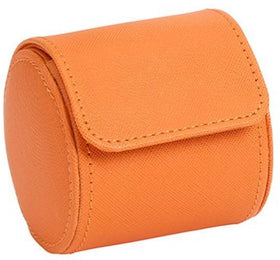 WOLF Watch Roll Black Tutti Frutti Orange D