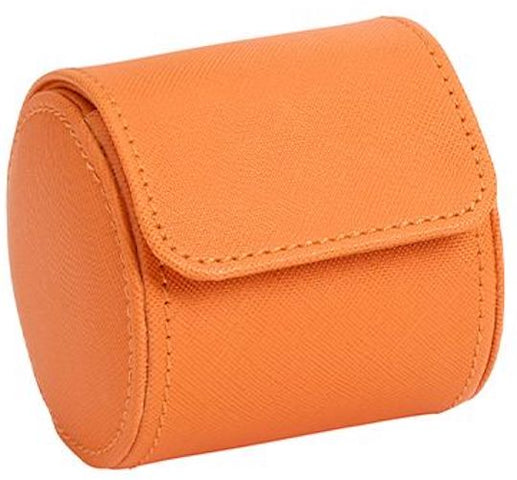 WOLF Watch Roll Black Tutti Frutti Orange D