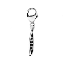 00057456 C W Sellors Sterling Silver Regatta Rowing Boat Clip Charm, G571.