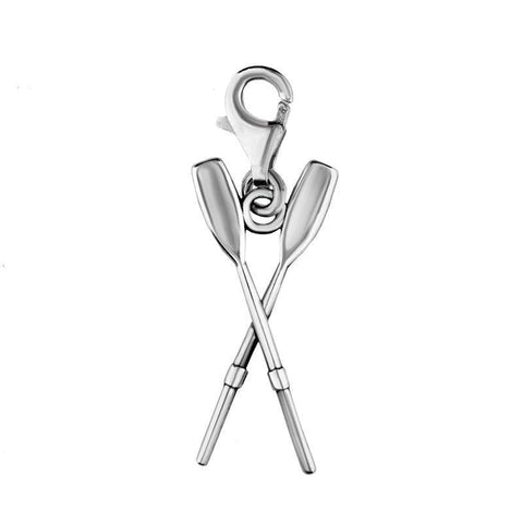 00057455 C W Sellors Sterling Silver Regatta Oars Clip Charm, G570.