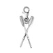00057455 C W Sellors Sterling Silver Regatta Oars Clip Charm, G570.