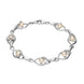 00118372 C W Sellors Silver Pearl 7 Swirl Twist Bracelet, B979.