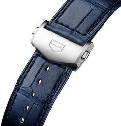 TAG Heuer Carrera Chronograph Circular Brushed Blue Watch