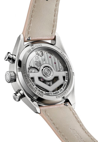 TAG Heuer Carrera Chronograph Circular Brushed Pink Watch