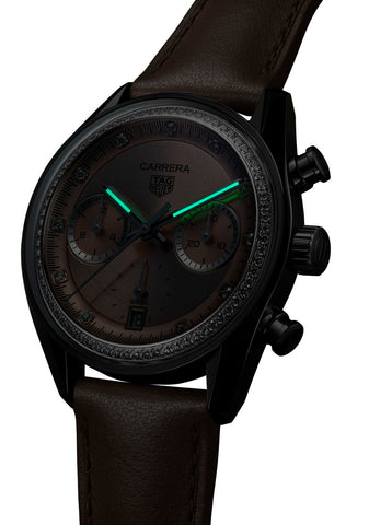 TAG Heuer Carrera Chronograph Circular Brushed Pink Watch