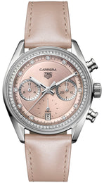 TAG Heuer Watch Carrera Chronograph Circular Brushed Pink CBS2215.FC6568