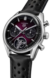TAG Heuer Carrera Chronograph Tourbillon Sunray Brushed Purple Watch