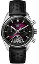 TAG Heuer Watch Carrera Chronograph Tourbillon Sunray Brushed Purple CBS5017.FC6605