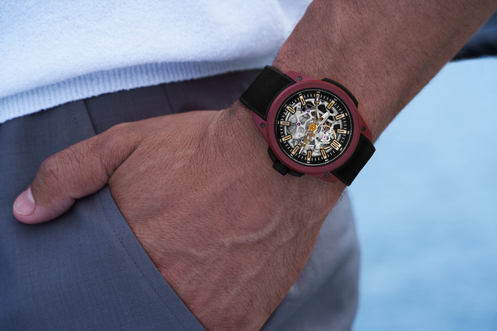 Norqain Wild One Skeleton Burgundy Limited Edition D