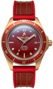 William Wood Watch Bronze Ruby Red Fire Hose WWBR01 Red Fire Hose