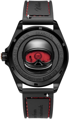 William Wood Watch Fearless Red Black Fire Hose