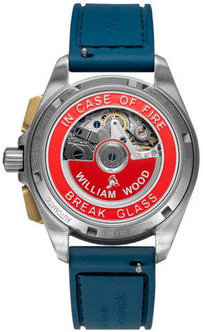 William Wood Watch Triumph Oxygen Blue Fire Hose