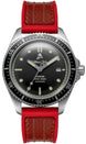 William Wood Watch Valiant Black Red Fire Hose WWVBL01 Red Fire Hose