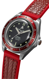 William Wood Valiant Red Fire Hose Watch
