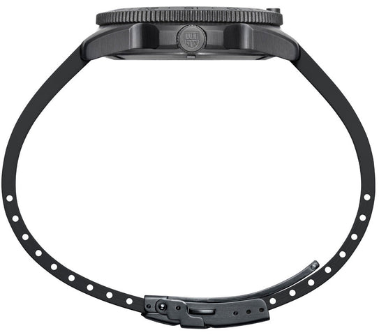 Luminox Pacific Diver Black Steel Blue Watch XS.3123.B - detail view