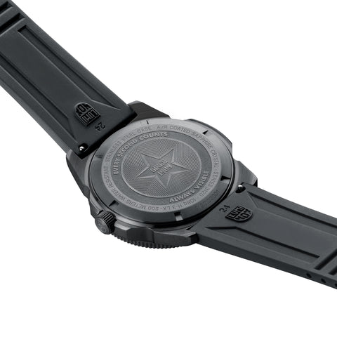Luminox Pacific Diver Black Steel Red Watch
