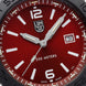 Luminox Pacific Diver Black Steel Red Watch XS.3135.B - detail view