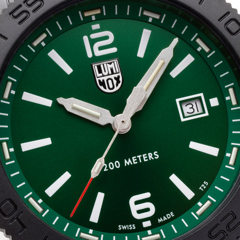 Luminox Pacific Diver Black Steel Green Watch