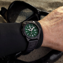 Luminox Pacific Diver Black Steel Green Watch