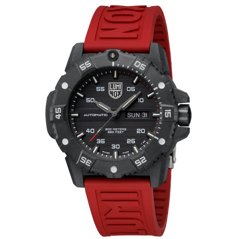 Luminox Sea Master Automatic Carbon Seal 3800 Series Watch XS.3875 - detail view