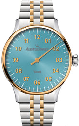 MeisterSinger Yaara Ice Blue Gold Watch