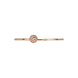 Gucci Interlocking G 18ct Rose Gold Diamond & Pink Opal Bangle