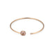 Gucci Interlocking G 18ct Rose Gold Diamond & Pink Opal Bangle